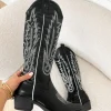 Abby western boots black