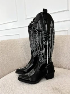 Abby western boots black