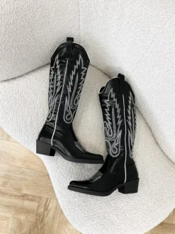 Abby western boots black