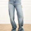 Aiva wide leg jeans donker blauw
