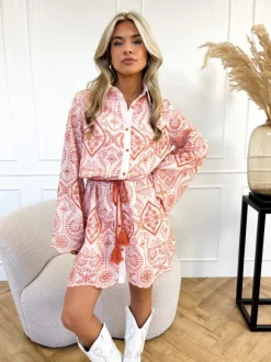 Alora jurk oranje