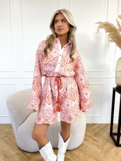 Alora jurk oranje