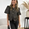 Alya panter blazer bruin