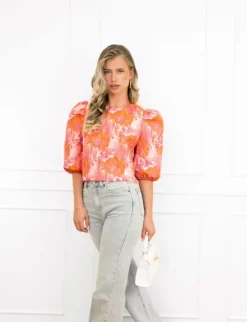 Amalia top oranje