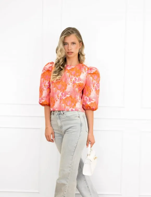 Amalia top oranje