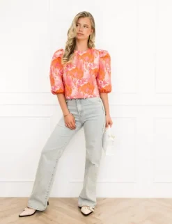 Amalia top oranje
