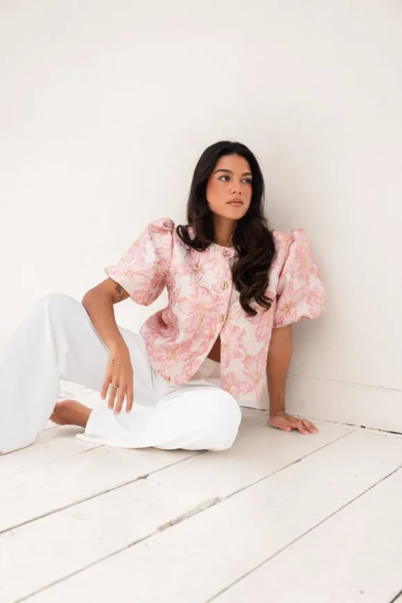 Amber top roze