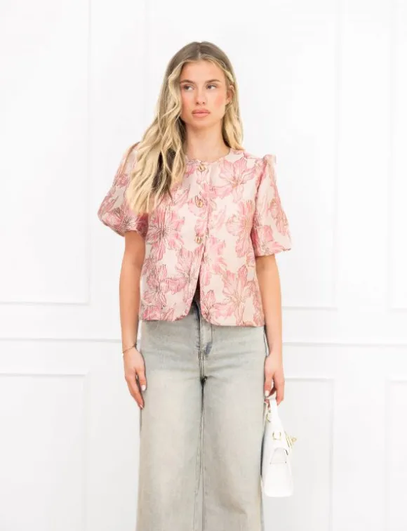 Amber top roze