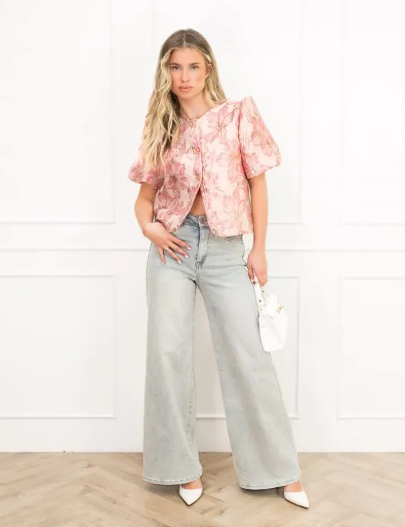 Amber top roze