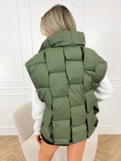 Anna bodywarmer groen