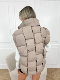 Anna bodywarmer taupe