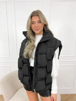 Anna bodywarmer zwart