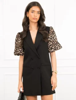 Avalee blazer jurk panter