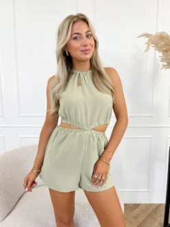 Axelle playsuit groen