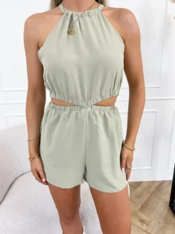 Axelle playsuit groen
