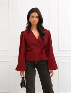 Belle blazer bordeaux
