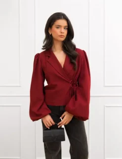 Belle blazer bordeaux