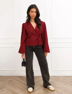 Belle blazer bordeaux