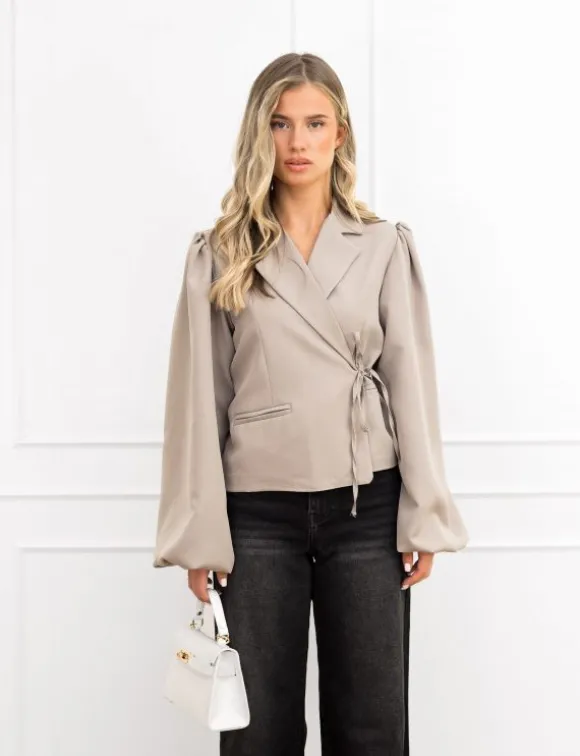 Belle blazer taupe