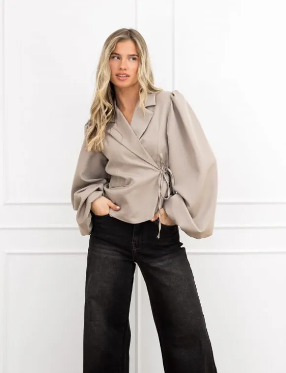 Belle blazer taupe