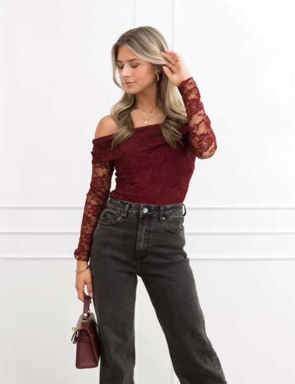 Bibi body bordeaux rood