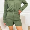 Bibi playsuit army