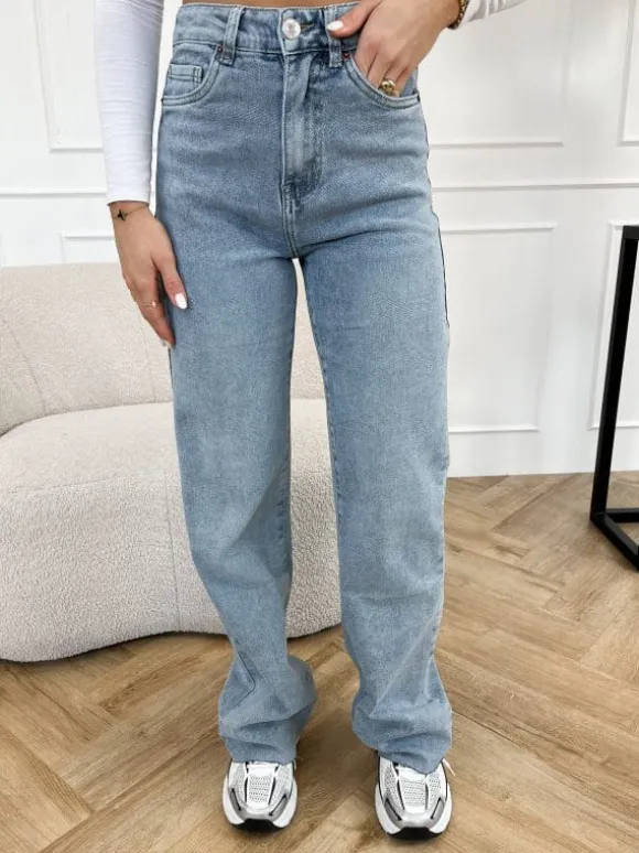 Bo wide leg jeans blauw