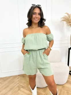 Bodile playsuit groen