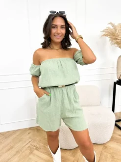 Bodile playsuit groen