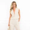Britt gilet off white