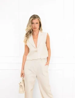Britt gilet off white