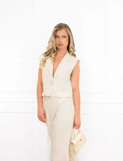 Britt gilet off white