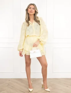 Cato blouse butter yellow