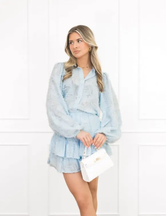 Cato blouse ice blue