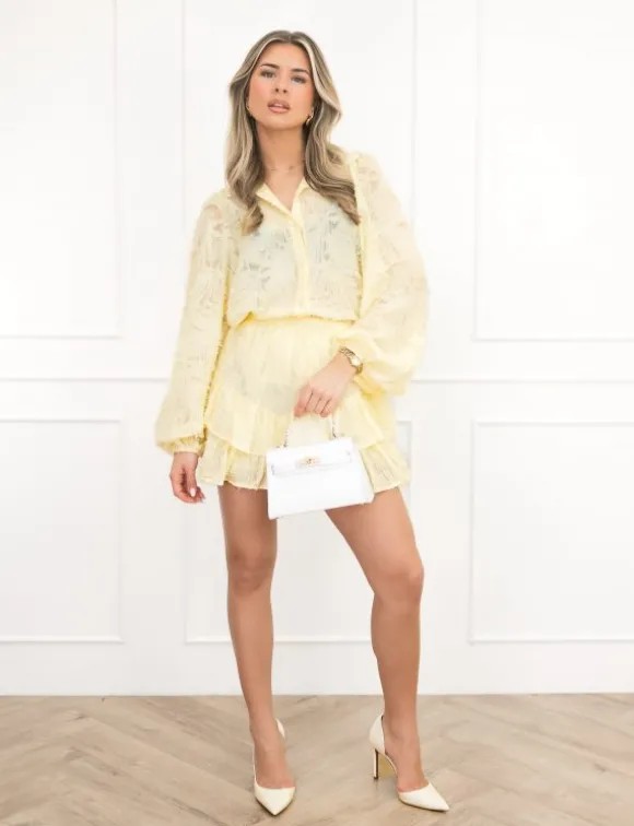 Cato skort butter yellow