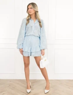 Cato skort ice blue