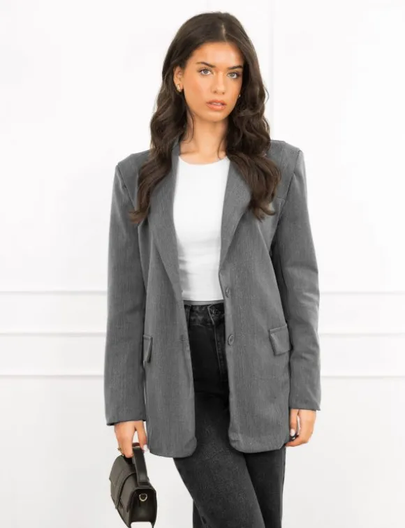 Cece blazer grijs