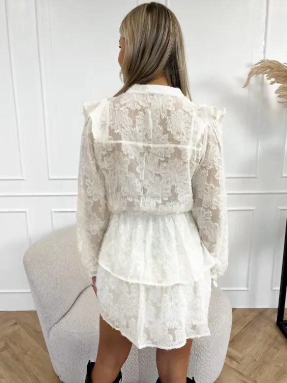 Cilia jurk beige