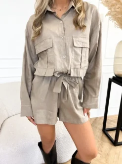 Clarie playsuit taupe