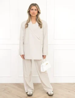 Clarissa box blazer beige