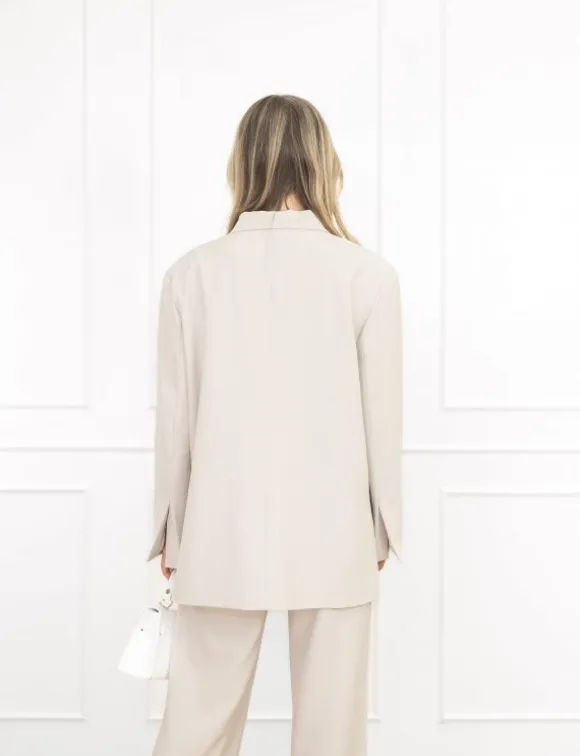 Clarissa box blazer beige