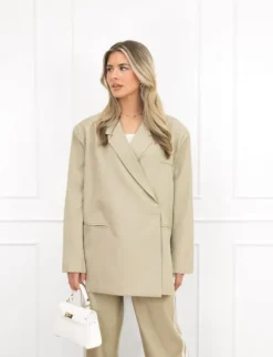 Clarissa box blazer groen
