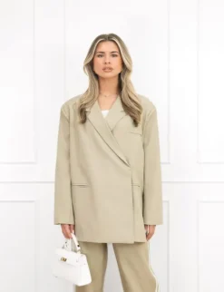 Clarissa box blazer groen