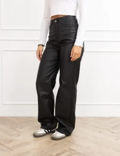 Cylee wide leg coated jeans