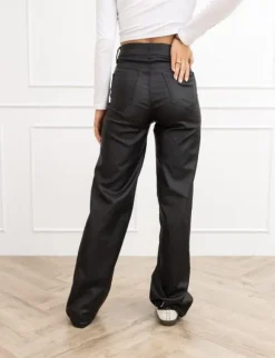 Cylee wide leg coated jeans