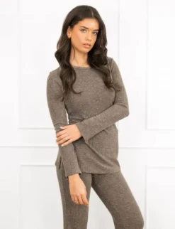 Daisy top taupe