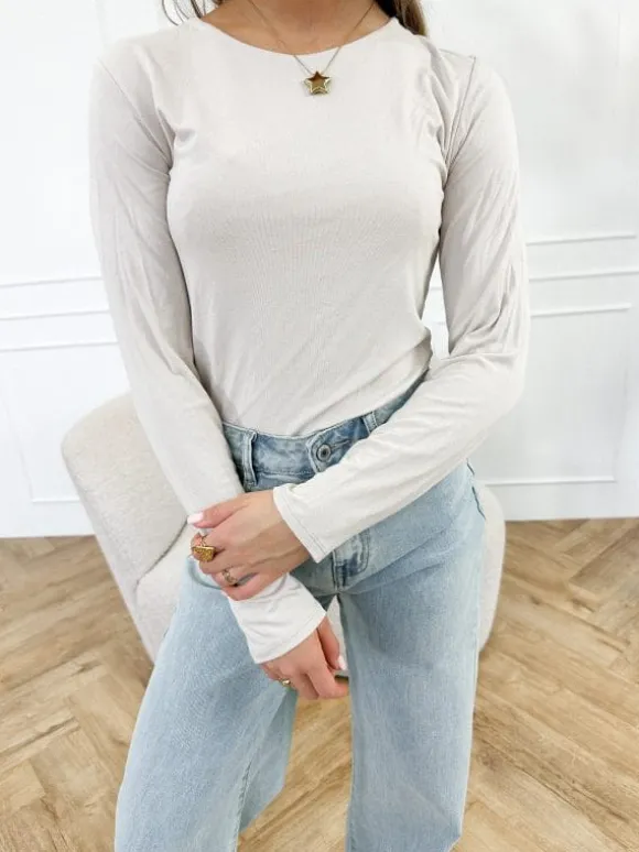 Diede top beige