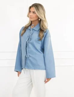 Dila spijkerblouse blauw