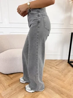 Djenna wide leg jeans grijs
