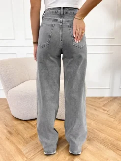 Djenna wide leg jeans grijs